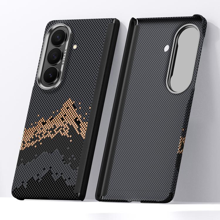 SULADA Kevlar Pixel Grid Texture Skin Feel Phone Case, For Galaxy Z Fold8 Ultra 5G, For Galaxy Z Fold7 5G