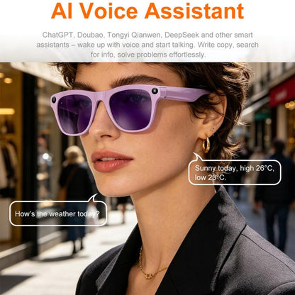 XK One Pro Smart AI Translation Glasses with 8MP HD Camera, Video Recording, WiFi Transmission, Al Smart Voice Assistant, 8MP Camera
