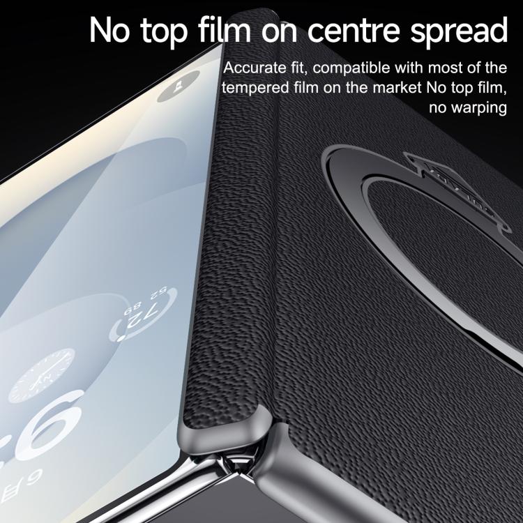SULADA Top Grain Leather MagSafe Magnetic Holder Phone Case, For Galaxy Z Fold8 Ultra 5G
