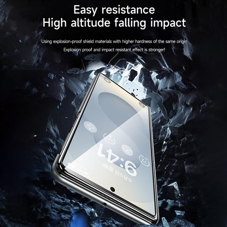 SULADA Frameless Top Layer Cowhide Leather PC Phone Case, For Galaxy Z Fold8 Ultra 5G