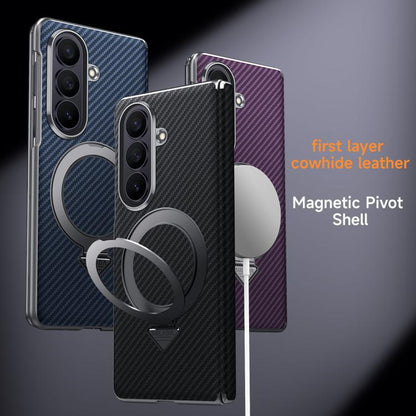 SULADA Kevlar Texture MagSafe Magnetic Holder Phone Case, For Galaxy Z Fold8 Ultra 5G