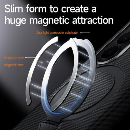 SULADA Kevlar Texture MagSafe Magnetic Holder Phone Case, For Galaxy Z Fold8 Ultra 5G