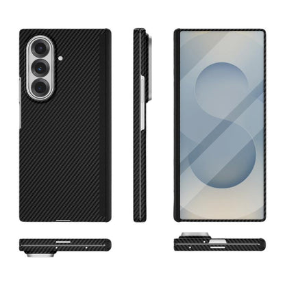 600D Fine Texture Series Carbon Fiber Dual-Center Magnetic Phone Case, For Galaxy Z Fold8 Ultra 5G