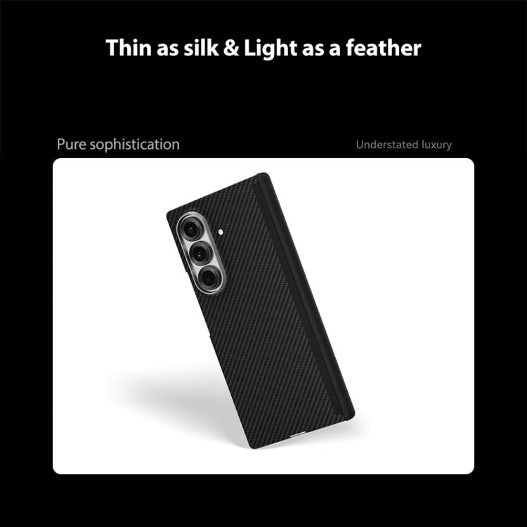 600D Fine Texture Series Carbon Fiber Dual-Center Magnetic Phone Case, For Galaxy Z Fold8 Ultra 5G