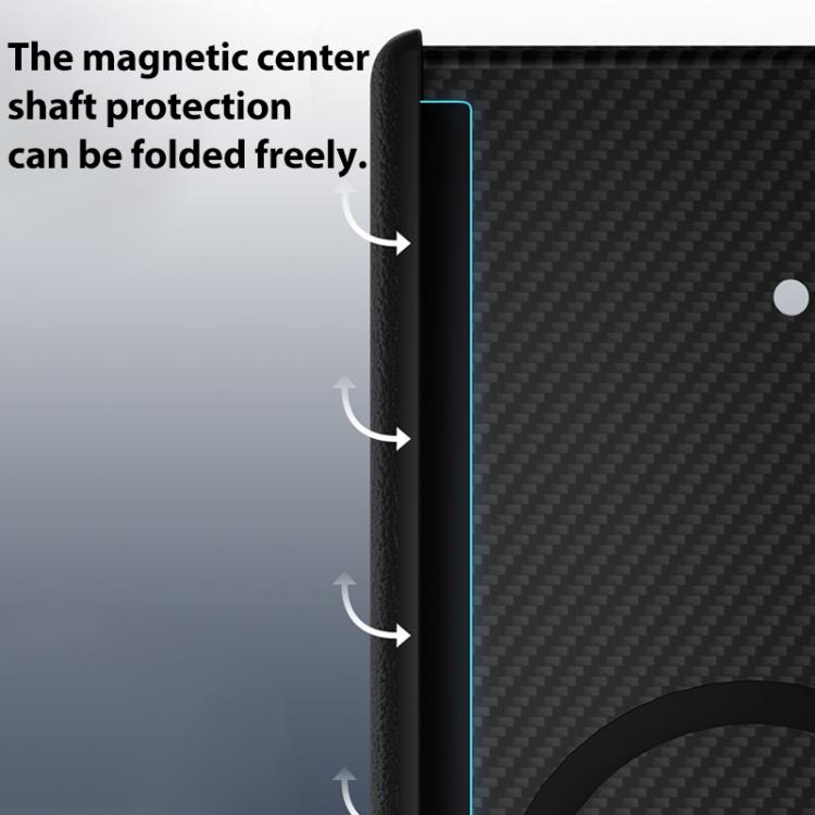 600D Fine Texture Series Carbon Fiber Dual-Center Magnetic Phone Case, For Galaxy Z Fold8 Ultra 5G