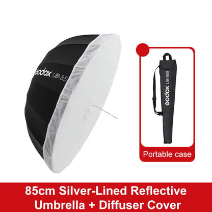 Godox Photography Studio Reflector Diffuser, UB-85S Black Silver Umbrella, UB-85S Black Silver Umbrella with Softbox, UB-105S Black Silver Umbrella, UB-105S Black Silver Umbrella with Softbox, UB-130S Black Silver Umbrella                              ...