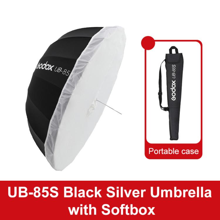 Godox Photography Studio Reflector Diffuser, UB-85S Black Silver Umbrella, UB-85S Black Silver Umbrella with Softbox, UB-105S Black Silver Umbrella, UB-105S Black Silver Umbrella with Softbox, UB-130S Black Silver Umbrella                              ...