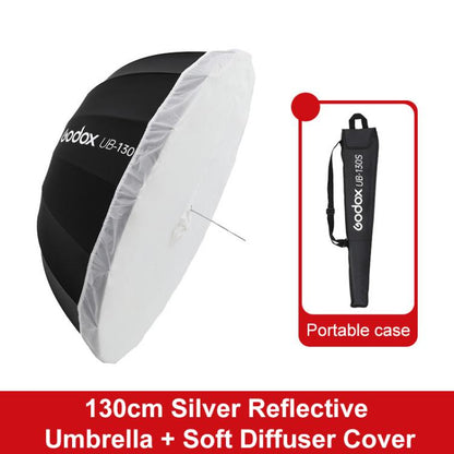 Godox Photography Studio Reflector Diffuser, UB-85S Black Silver Umbrella, UB-85S Black Silver Umbrella with Softbox, UB-105S Black Silver Umbrella, UB-105S Black Silver Umbrella with Softbox, UB-130S Black Silver Umbrella                              ...