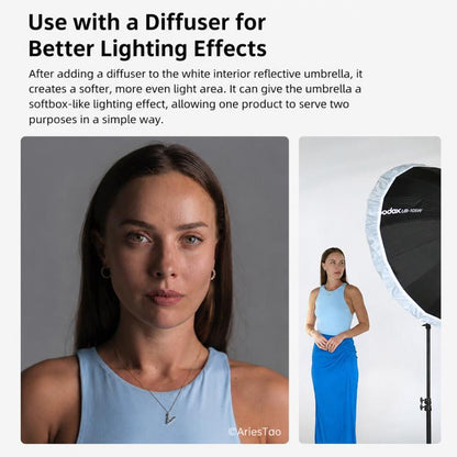 Godox Photography Studio Reflector Diffuser, UB-85S Black Silver Umbrella, UB-85S Black Silver Umbrella with Softbox, UB-105S Black Silver Umbrella, UB-105S Black Silver Umbrella with Softbox, UB-130S Black Silver Umbrella                              ...