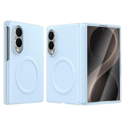 Integrated Vegan Leather Central Magnetic Phone Case, For Galaxy Z Fold8 5G, For Galaxy Z Flip8 5G