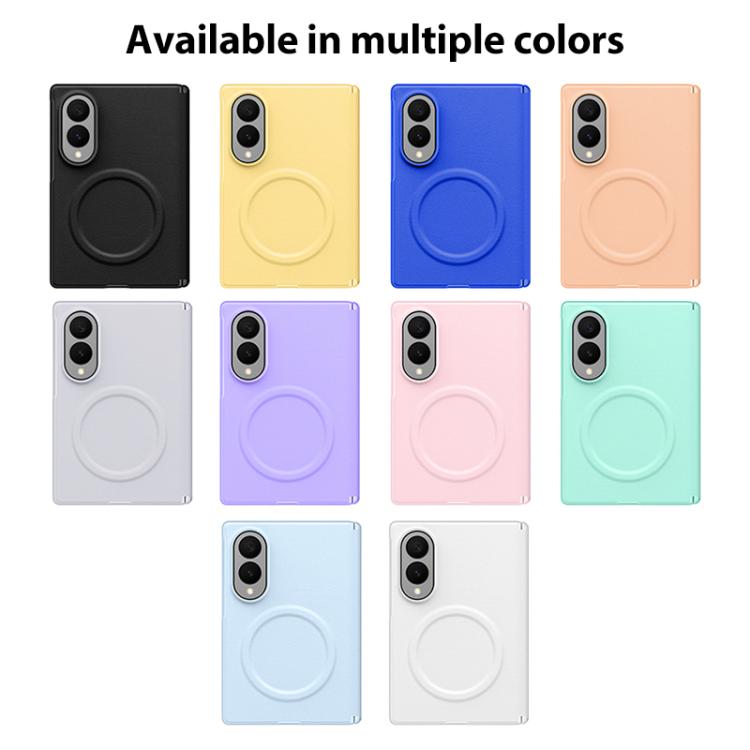 Integrated Vegan Leather Central Magnetic Phone Case, For Galaxy Z Fold8 5G, For Galaxy Z Flip8 5G