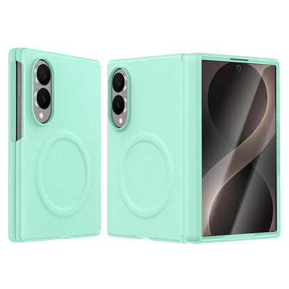 Integrated Vegan Leather Central Magnetic Phone Case, For Galaxy Z Fold8 5G, For Galaxy Z Flip8 5G