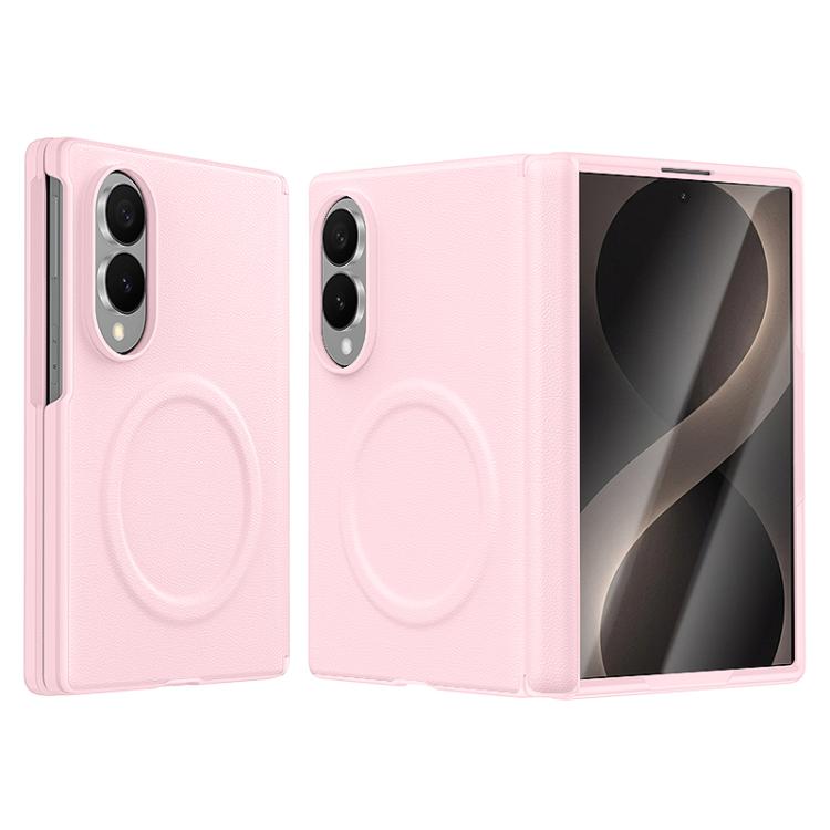 Integrated Vegan Leather Central Magnetic Phone Case, For Galaxy Z Fold8 5G, For Galaxy Z Flip8 5G