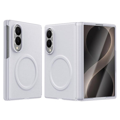 Integrated Vegan Leather Central Magnetic Phone Case, For Galaxy Z Fold8 5G, For Galaxy Z Flip8 5G