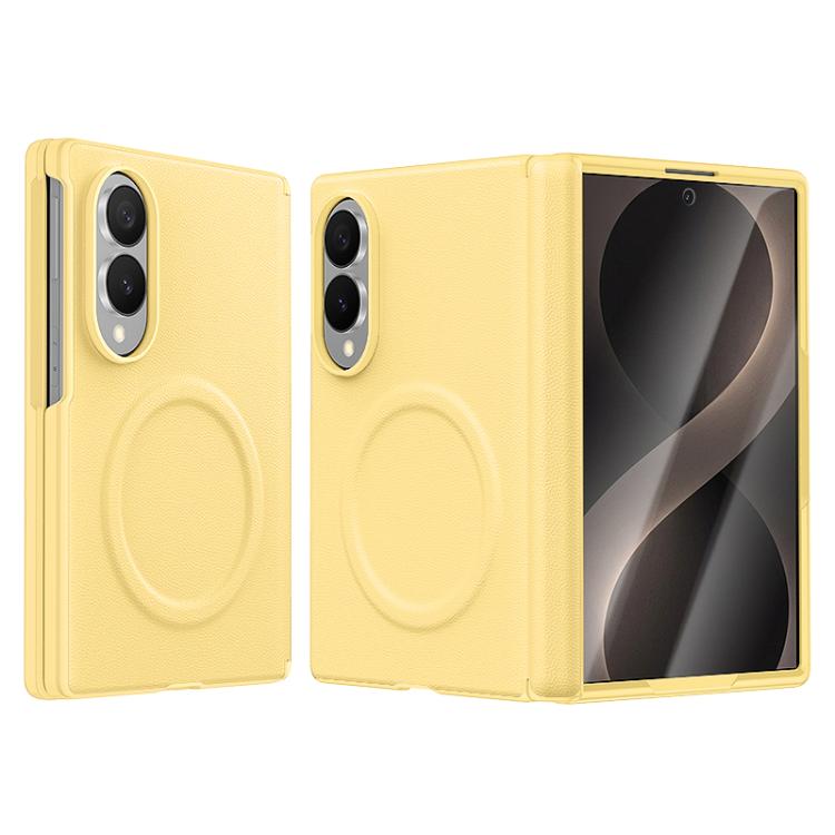 Integrated Vegan Leather Central Magnetic Phone Case, For Galaxy Z Fold8 5G, For Galaxy Z Flip8 5G