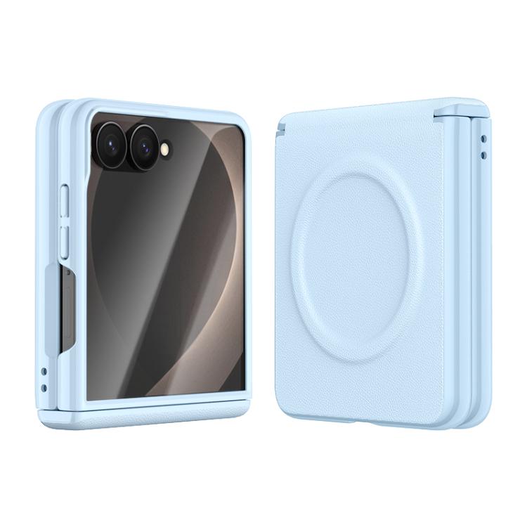 Integrated Vegan Leather Central Magnetic Phone Case, For Galaxy Z Fold8 5G, For Galaxy Z Flip8 5G