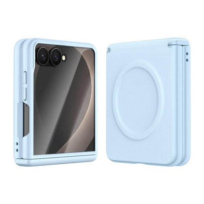 Integrated Vegan Leather Central Magnetic Phone Case, For Galaxy Z Fold8 5G, For Galaxy Z Flip8 5G