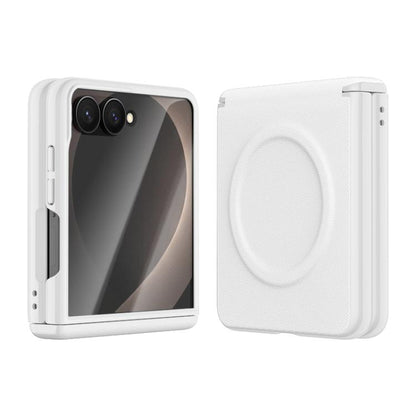 Integrated Vegan Leather Central Magnetic Phone Case, For Galaxy Z Fold8 5G, For Galaxy Z Flip8 5G