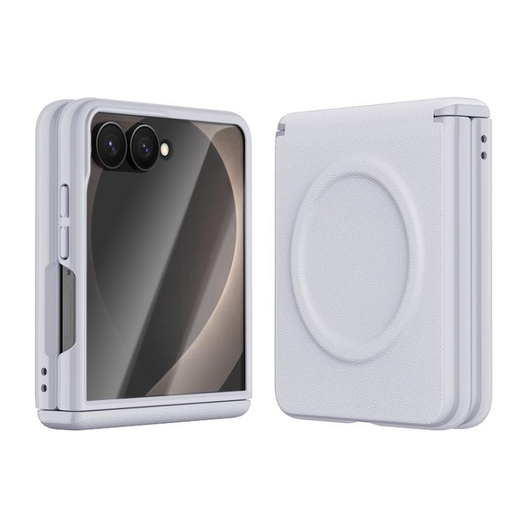 Integrated Vegan Leather Central Magnetic Phone Case, For Galaxy Z Fold8 5G, For Galaxy Z Flip8 5G