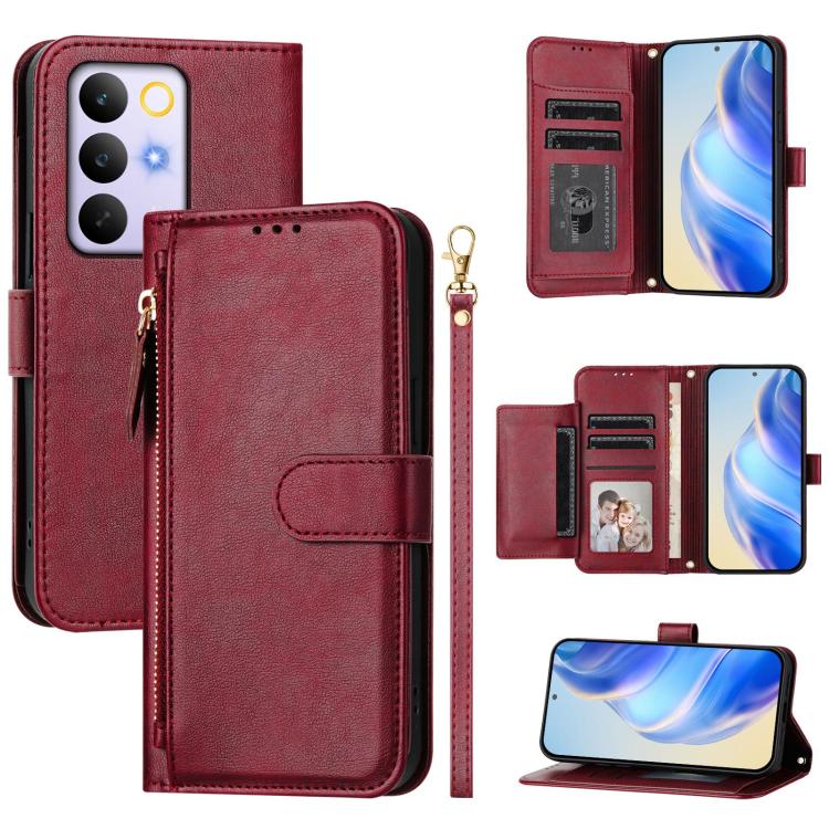 Multi-Card Slots Zipper Wallet Leather Phone Case, For Realme 16T 5G, For Realme C100 5G / C85 4G / 5G / C83 5G, For Realme P4x 5G