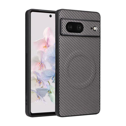 Precise Cutout Carbon Fiber Texture Vegan Leather Phone Case, For Google Pixel 11 Pro XL, For Google Pixel 11, For Google Pixel 11 Pro, For Google Pixel 10a, For Google Pixel 10 Pro XL, For Google Pixel 10 Pro / 10, For Google Pixel 9a                 ...