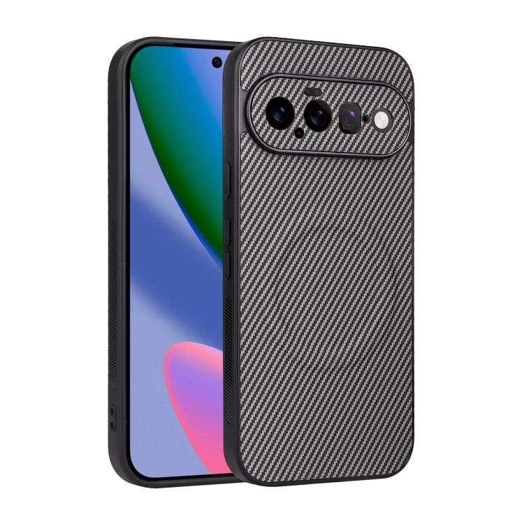 Precise Cutout Carbon Fiber Texture Vegan Leather Phone Case, For Google Pixel 11 Pro XL, For Google Pixel 11, For Google Pixel 11 Pro, For Google Pixel 10a, For Google Pixel 10 Pro XL, For Google Pixel 10 Pro / 10, For Google Pixel 9a                 ...