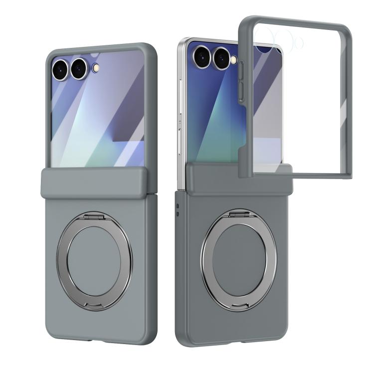 Rotation Magnetic Ring Holder Hinge Integrated Film Phone Case, For  Galaxy Z Fold8 5G, For Galaxy Z Fold8 Ultra 5G, For Galaxy Z Flip8 5G, For Galaxy Z Fold7 5G, For Galaxy Z Flip7 5G, For Galaxy Z Flip6 5G, For Galaxy Z Fold6 5G, For Galaxy Z Fold5 5...
