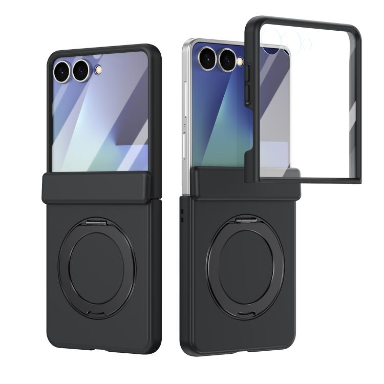 Rotation Magnetic Ring Holder Hinge Integrated Film Phone Case, For  Galaxy Z Fold8 5G, For Galaxy Z Fold8 Ultra 5G, For Galaxy Z Flip8 5G, For Galaxy Z Fold7 5G, For Galaxy Z Flip7 5G, For Galaxy Z Flip6 5G, For Galaxy Z Fold6 5G, For Galaxy Z Fold5 5...