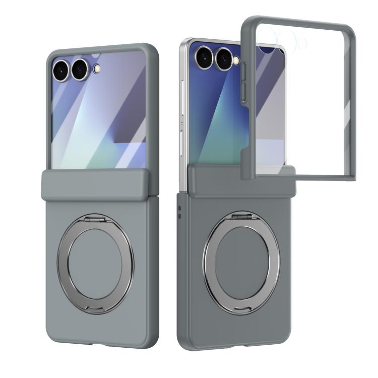 Rotation Magnetic Ring Holder Hinge Integrated Film Phone Case, For  Galaxy Z Fold8 5G, For Galaxy Z Fold8 Ultra 5G, For Galaxy Z Flip8 5G, For Galaxy Z Fold7 5G, For Galaxy Z Flip7 5G, For Galaxy Z Flip6 5G, For Galaxy Z Fold6 5G, For Galaxy Z Fold5 5...