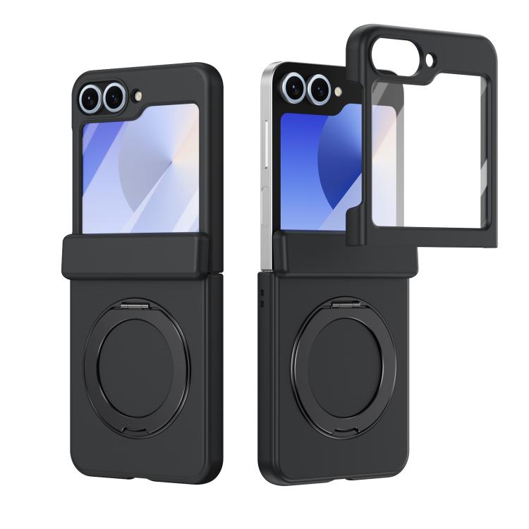 Rotation Magnetic Ring Holder Hinge Integrated Film Phone Case, For  Galaxy Z Fold8 5G, For Galaxy Z Fold8 Ultra 5G, For Galaxy Z Flip8 5G, For Galaxy Z Fold7 5G, For Galaxy Z Flip7 5G, For Galaxy Z Flip6 5G, For Galaxy Z Fold6 5G, For Galaxy Z Fold5 5...