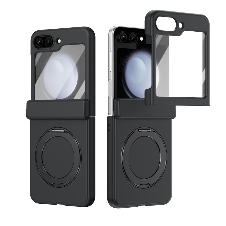 Rotation Magnetic Ring Holder Hinge Integrated Film Phone Case, For  Galaxy Z Fold8 5G, For Galaxy Z Fold8 Ultra 5G, For Galaxy Z Flip8 5G, For Galaxy Z Fold7 5G, For Galaxy Z Flip7 5G, For Galaxy Z Flip6 5G, For Galaxy Z Fold6 5G, For Galaxy Z Fold5 5...