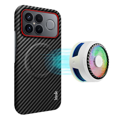 imak Ruiyi Series Red Ring Carbon Fiber Texture Magnetic Phone Case, For Redmi K90 Max 5G, For Redmi Turbo 5 Max 5G / Poco X8 Pro Max 5G, For Redmi Turbo 5 5G / Poco X8 Pro 5G, For Redmi K90 Pro Max / Poco F8 Ultra 5G, For Redmi K90 / Poco F8 Pro 5G