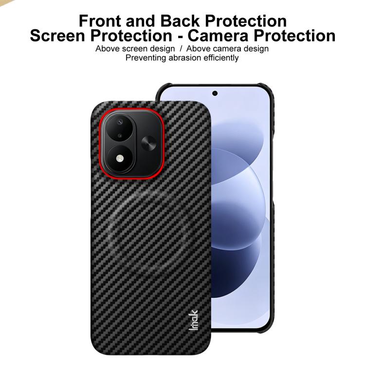 imak Ruiyi Series Red Ring Carbon Fiber Texture Magnetic Phone Case, For Redmi Note 17 4G / 5G Global 169.7mm, For Redmi Note 17 Pro 5G Global 163.5mm, For Redmi K100 Pro Max 5G / Poco F9 Ultra 5G, For Redmi K100 Pro 5G / Poco F9 Pro 5G                ...
