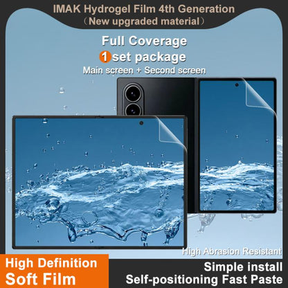 imak 4th Generation Screen Hydrogel Film Protector, Main Screen + Second Screen 1 Set, For Galaxy Z Fold8 5G, For Galaxy Z Fold8 Ultra 5G, For Galaxy Z Flip8 5G