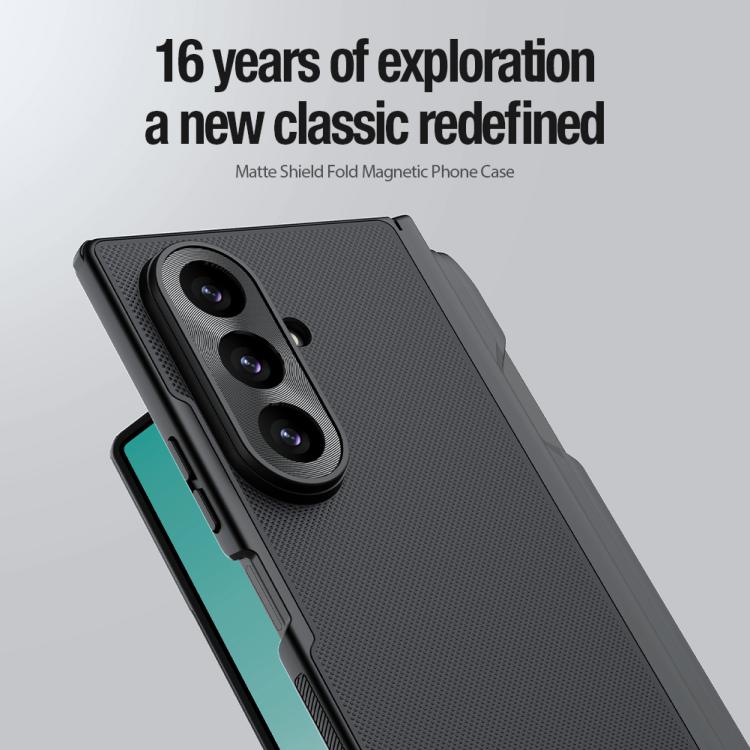 NILLKIN Frosted Fold PC + TPU MagSafe Magnetic Phone Case with Stylus, For Galaxy Z Fold8 Ultra 5G