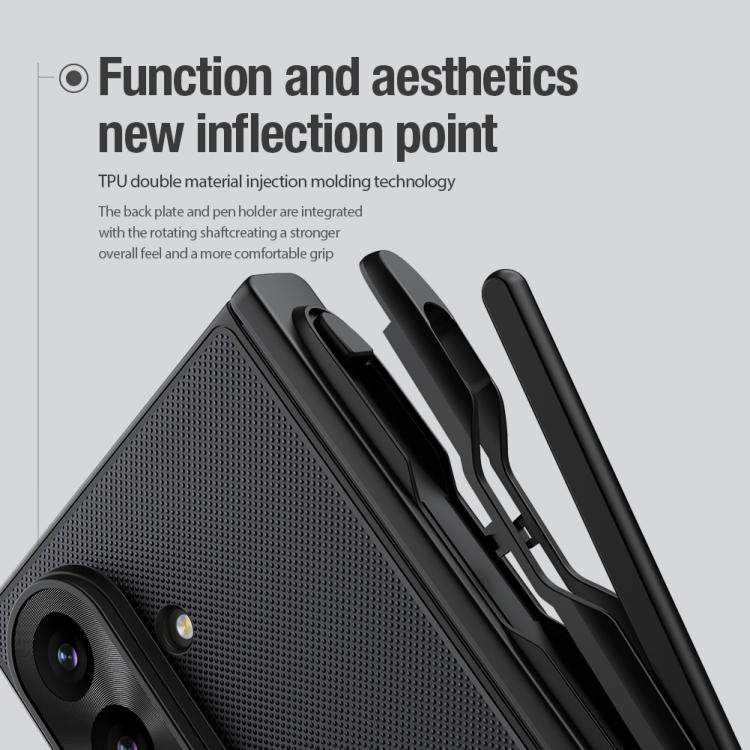 NILLKIN Frosted Fold PC + TPU MagSafe Magnetic Phone Case with Stylus, For Galaxy Z Fold8 Ultra 5G