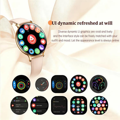 M201 1.32-inch Ultra-thin Curved Screen Women Smart Watch with Flashlight & IP68