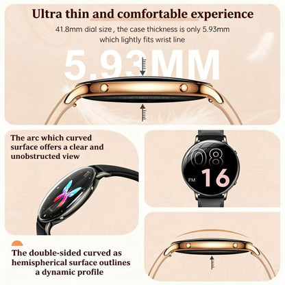 M201 1.32-inch Ultra-thin Curved Screen Women Smart Watch with Flashlight & IP68