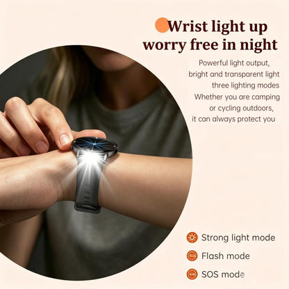 M201 1.32-inch Ultra-thin Curved Screen Women Smart Watch with Flashlight & IP68