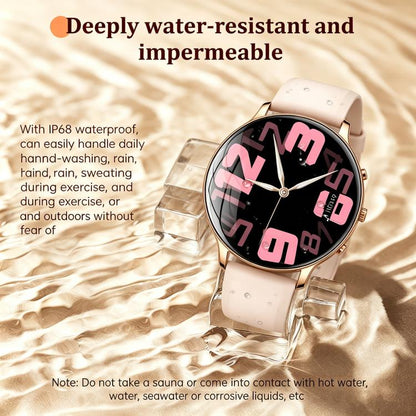 M201 1.32-inch Ultra-thin Curved Screen Women Smart Watch with Flashlight & IP68