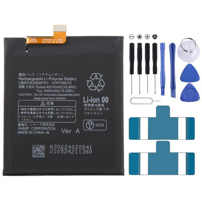 For AQUOS R6 / LEITZ PHONE 1 LP-01 5000mAh UBATIA306AFN1 Battery