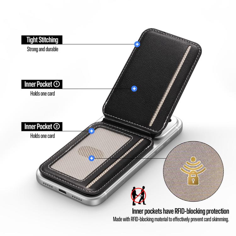 DUX DUCIS ERH Series Business Style Multi-Function RFID Magnetic Wallet Card Holder