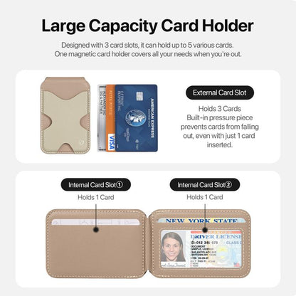 DUX DUCIS PAPO Series Butterfly Style RFID Blocking Magnetic Wallet Card Holder