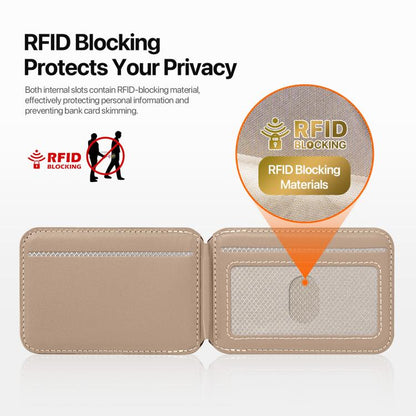 DUX DUCIS PAPO Series Butterfly Style RFID Blocking Magnetic Wallet Card Holder