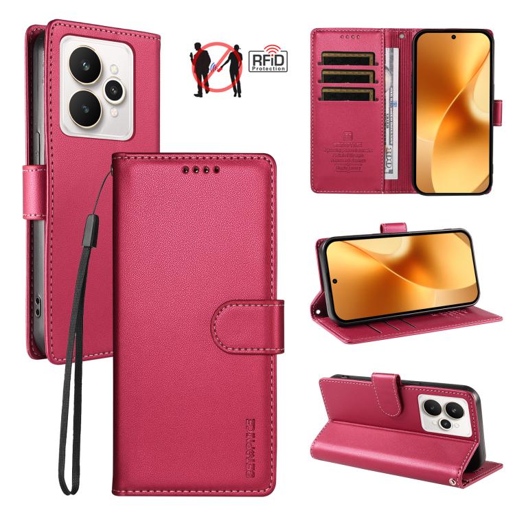 BETOPNICE Pearlescent RFID Vegan Leather Phone Case with Strap, For Realme Note 70 / 70T 4G / Note 80 4G, For Realme C83 5G / C85 5G / 15x 5G India, For Realme 16 5G, For Realme 16 Pro+ 5G, For Realme 16 Pro 5G, For Realme C85 Pro 4G                   ...