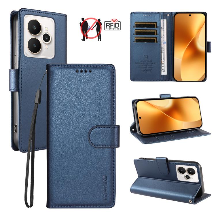 BETOPNICE Pearlescent RFID Vegan Leather Phone Case with Strap, For Realme Note 70 / 70T 4G / Note 80 4G, For Realme C83 5G / C85 5G / 15x 5G India, For Realme 16 5G, For Realme 16 Pro+ 5G, For Realme 16 Pro 5G, For Realme C85 Pro 4G                   ...