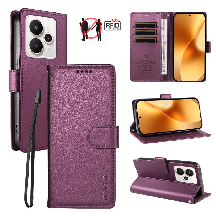 BETOPNICE Pearlescent RFID Vegan Leather Phone Case with Strap, For Realme Note 70 / 70T 4G / Note 80 4G, For Realme C83 5G / C85 5G / 15x 5G India, For Realme 16 5G, For Realme 16 Pro+ 5G, For Realme 16 Pro 5G, For Realme C85 Pro 4G                   ...