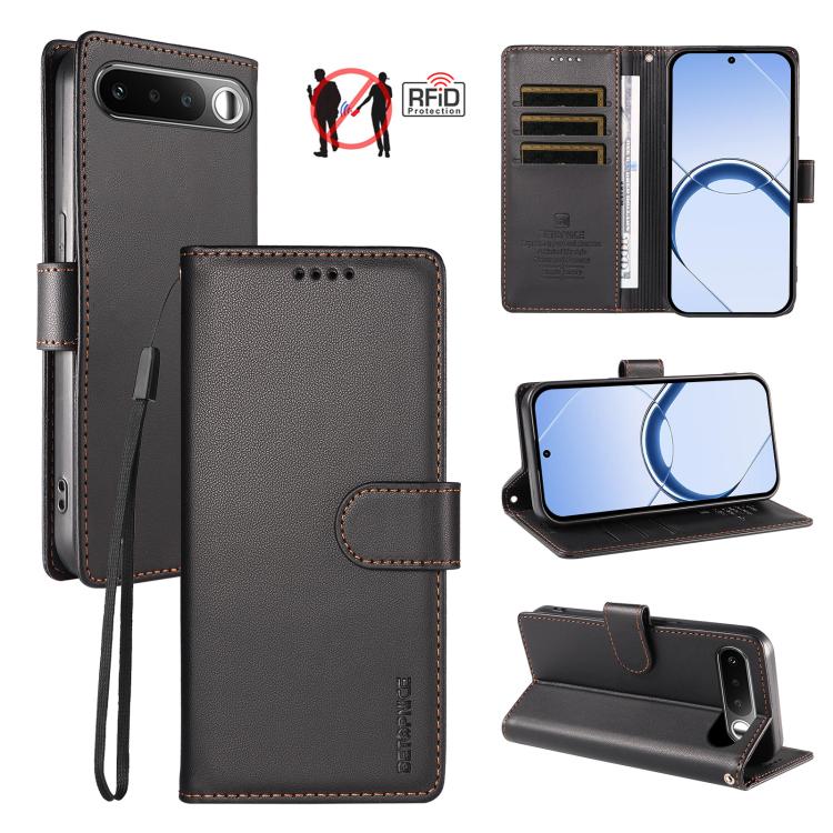 BETOPNICE Pearlescent RFID Vegan Leather Phone Case with Strap, For Realme P4R 5G / P4x 4G / C100 4G / C100i, For Realme Note 70 / 70T 4G / Note 80 4G, For Realme C83 5G / C85 5G / 15x 5G India, For Realme 16 5G, For Realme 16 Pro+ 5G                  ...