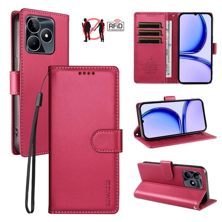 BETOPNICE Pearlescent RFID Vegan Leather Phone Case with Strap, For Realme Note 70 / 70T 4G / Note 80 4G, For Realme C83 5G / C85 5G / 15x 5G India, For Realme 16 5G, For Realme 16 Pro+ 5G, For Realme 16 Pro 5G, For Realme C85 Pro 4G                   ...