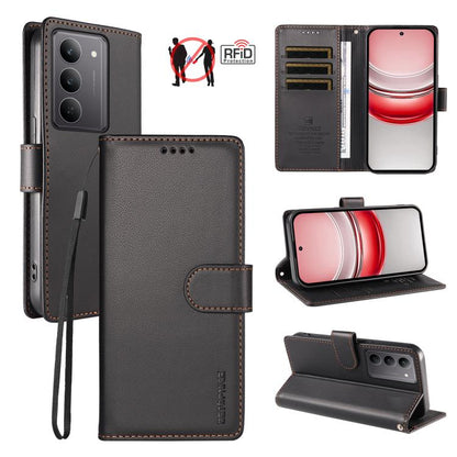 BETOPNICE Pearlescent RFID Vegan Leather Phone Case with Strap, For Realme Note 70 / 70T 4G / Note 80 4G, For Realme C83 5G / C85 5G / 15x 5G India, For Realme 16 5G, For Realme 16 Pro+ 5G, For Realme 16 Pro 5G, For Realme C85 Pro 4G                   ...